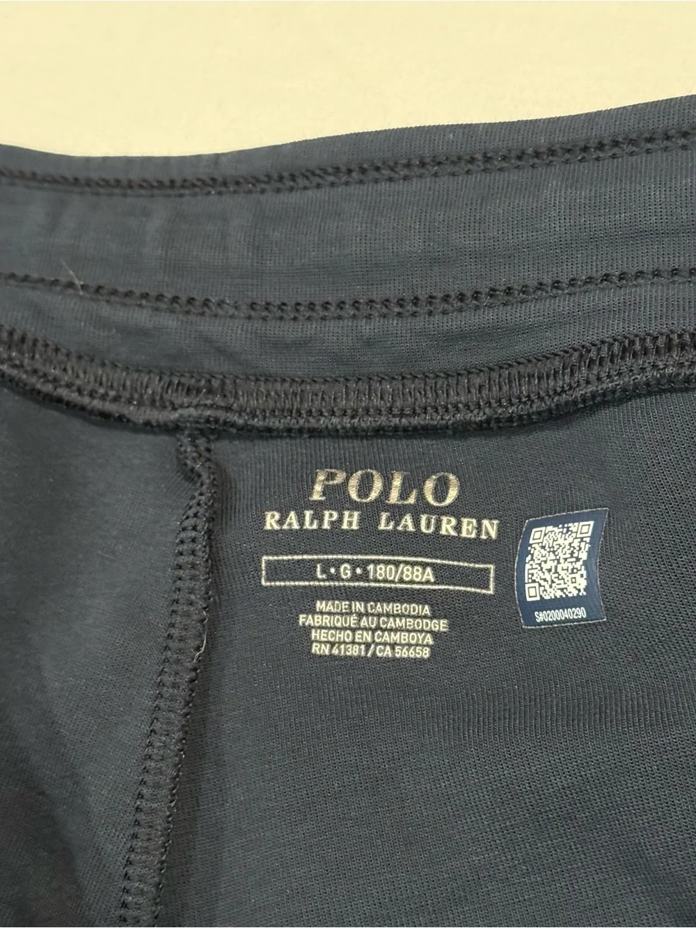 Polo Ralph Lauren Mens L Navy Blue Fleece Jogger Sweatpants Pony Logo Pants